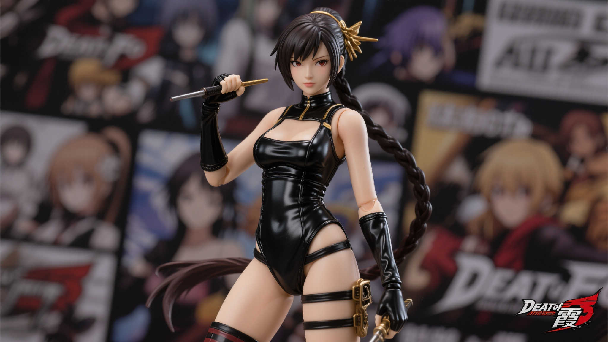 《死或生》霞手办开放预订：黑色战斗服尽显曲线